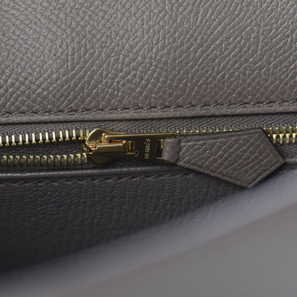 Hermes Epsom Kelly Sellier 28 Etain 28 of 41