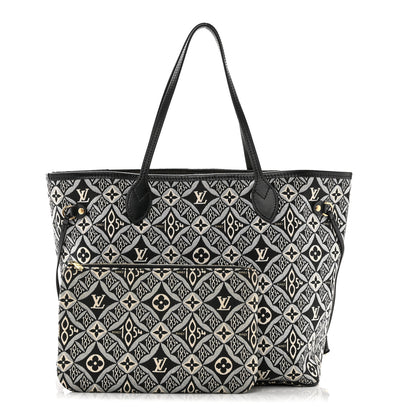 Louis Vuitton Jacquard Since 1854 Neverfull MM Grey 3 of 10