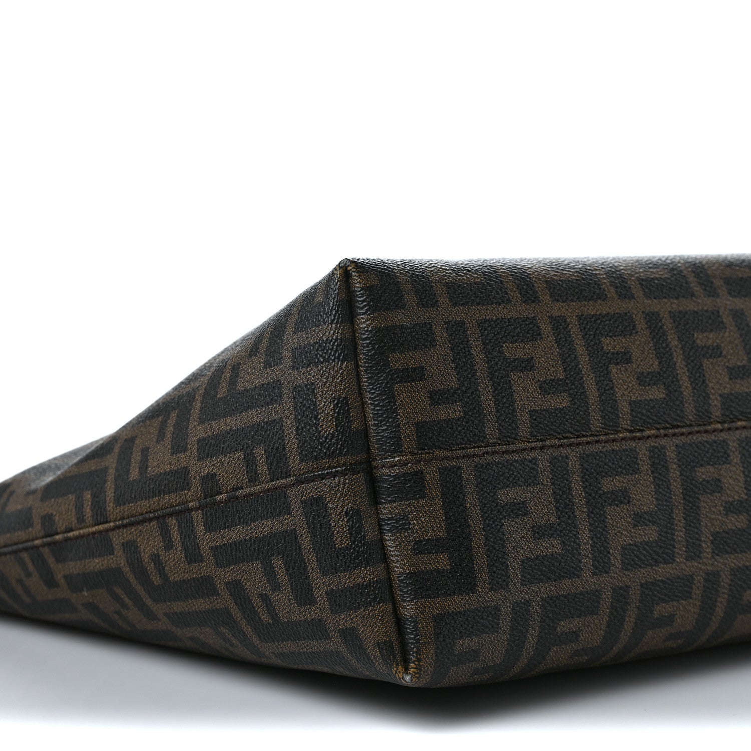 Fendi Zucca Spalmati Small Roll Tote Tobacco Blue 7 of 10