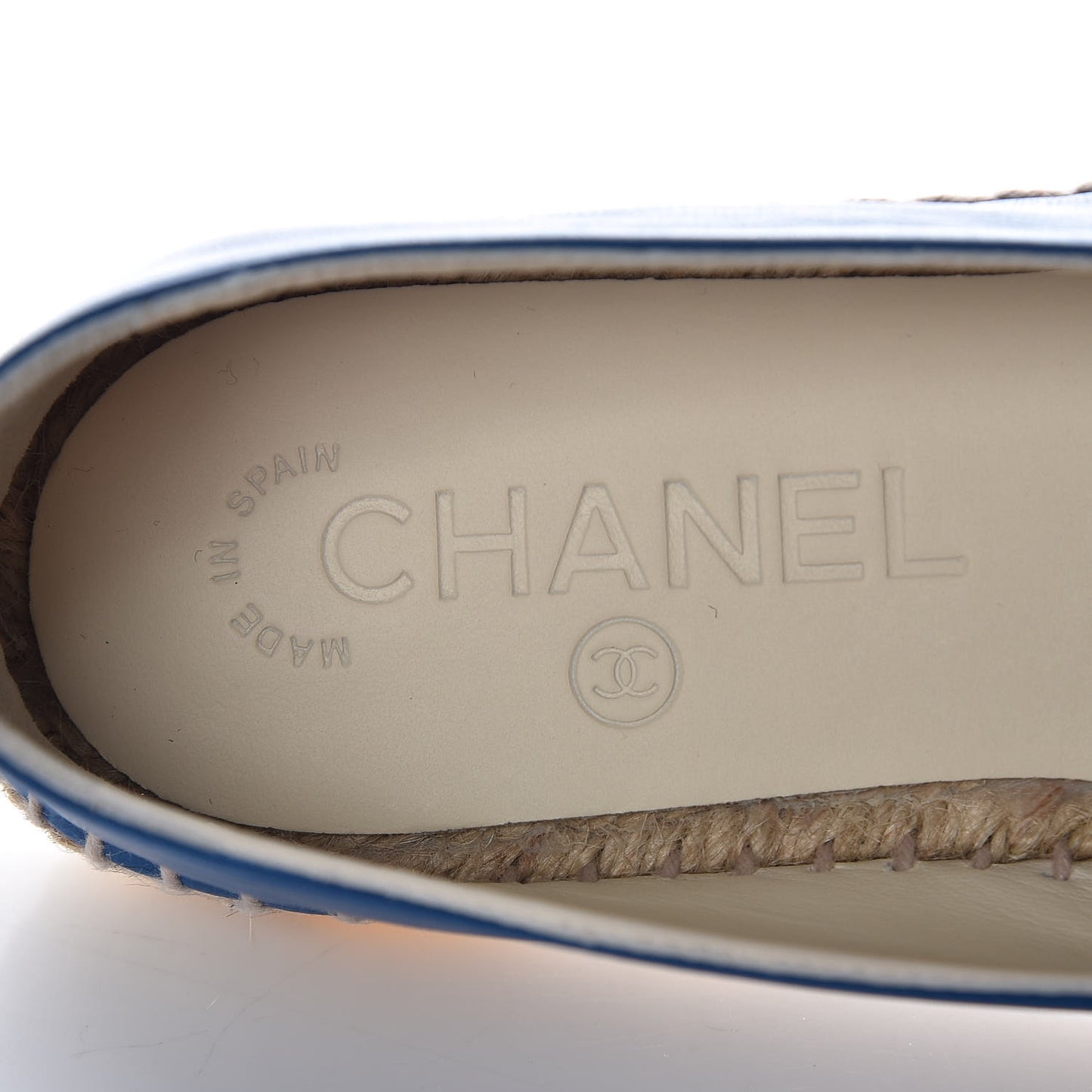 Lambskin CC Espadrilles 36 Blue