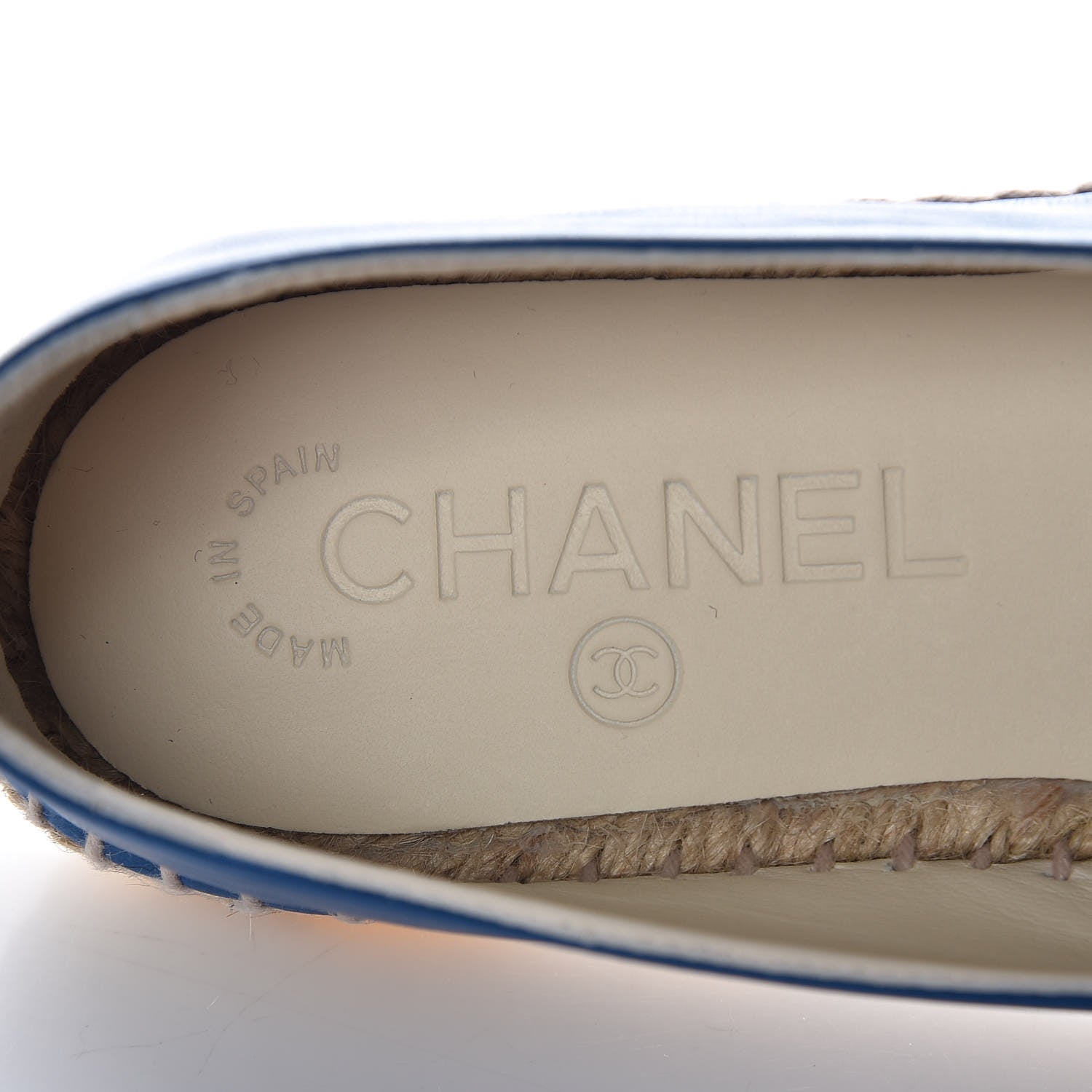 Chanel Lambskin CC Espadrilles 36 Blue 8 of 10