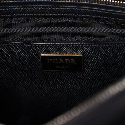 Prada Saffiano Medium Galleria Double Zip Tote Black 8 of 26