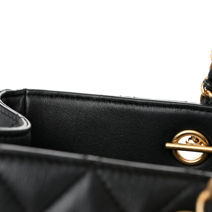 Chanel Calfskin Quilted Large Classic Shopping Tote Black 11 of 13