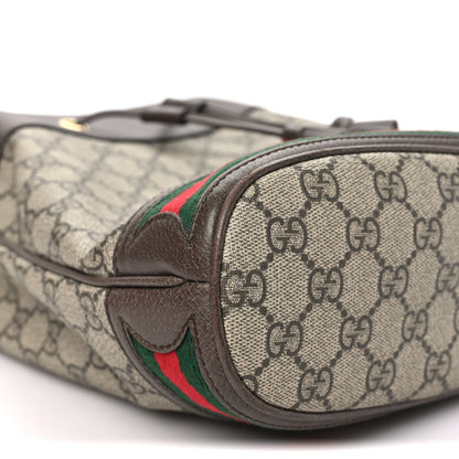 Gucci GG Supreme Monogram Web Small Ophidia Bucket Bag Brown 8 of 9