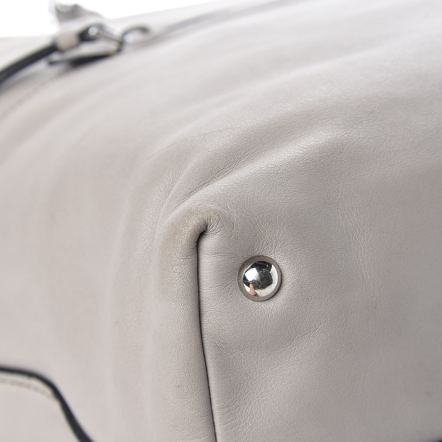 Miu Miu Vitello Soft Calfskin Shopping Tote Fumo 13 of 21