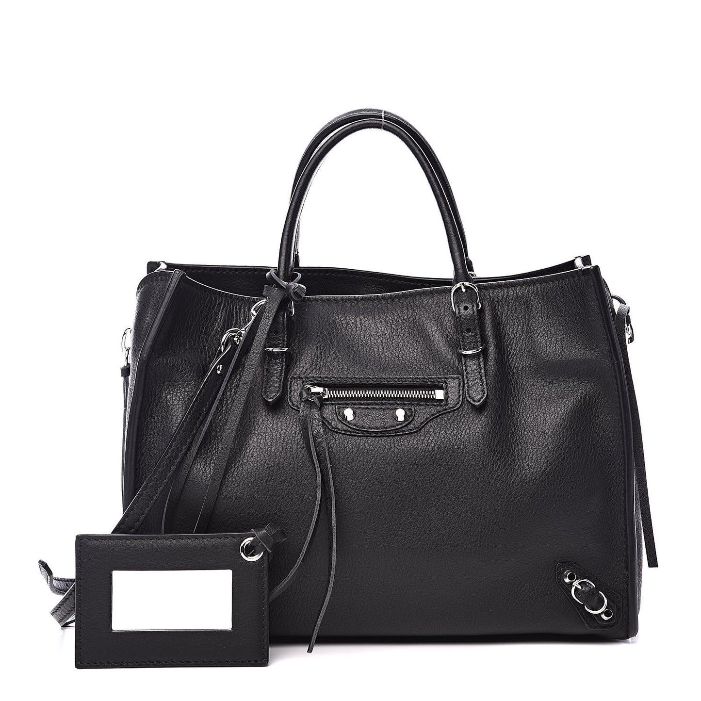 Veau Papier A6 Zip Around Tote Black