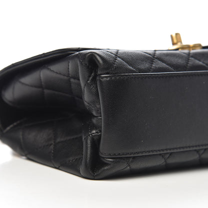 Chanel Lambskin Quilted La Parisienne Top Handle Flap Black 9 of 12