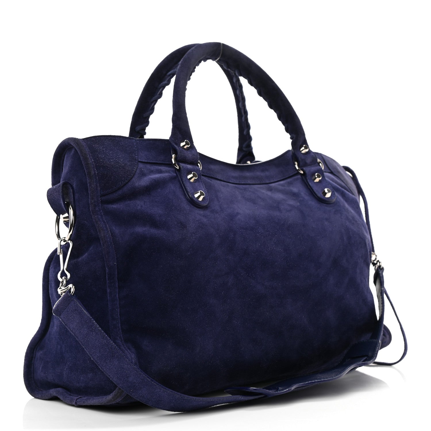 Balenciaga Baby Daim Suede Classic Hardware City Bleu Nuit 2 of 12