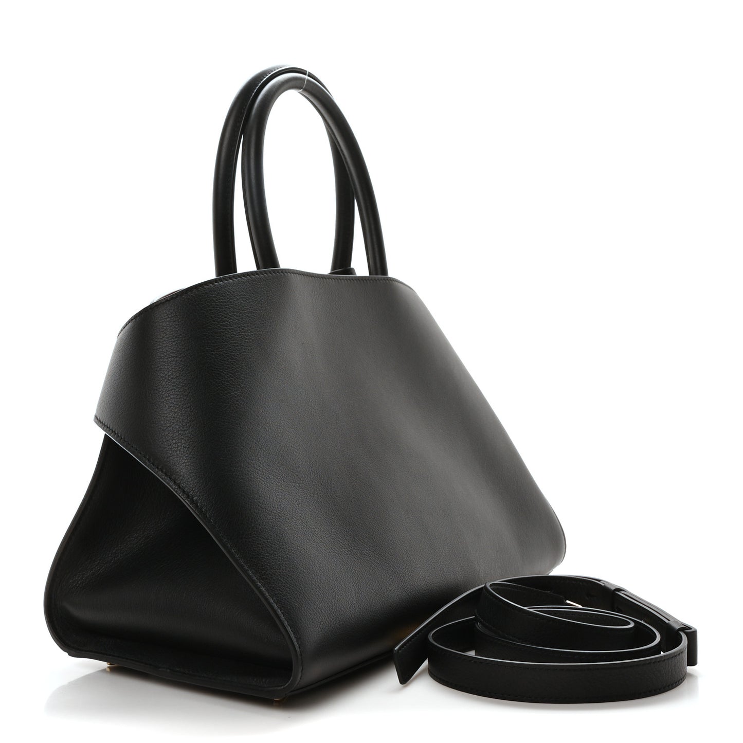 Calfskin Small Hug Bag Black