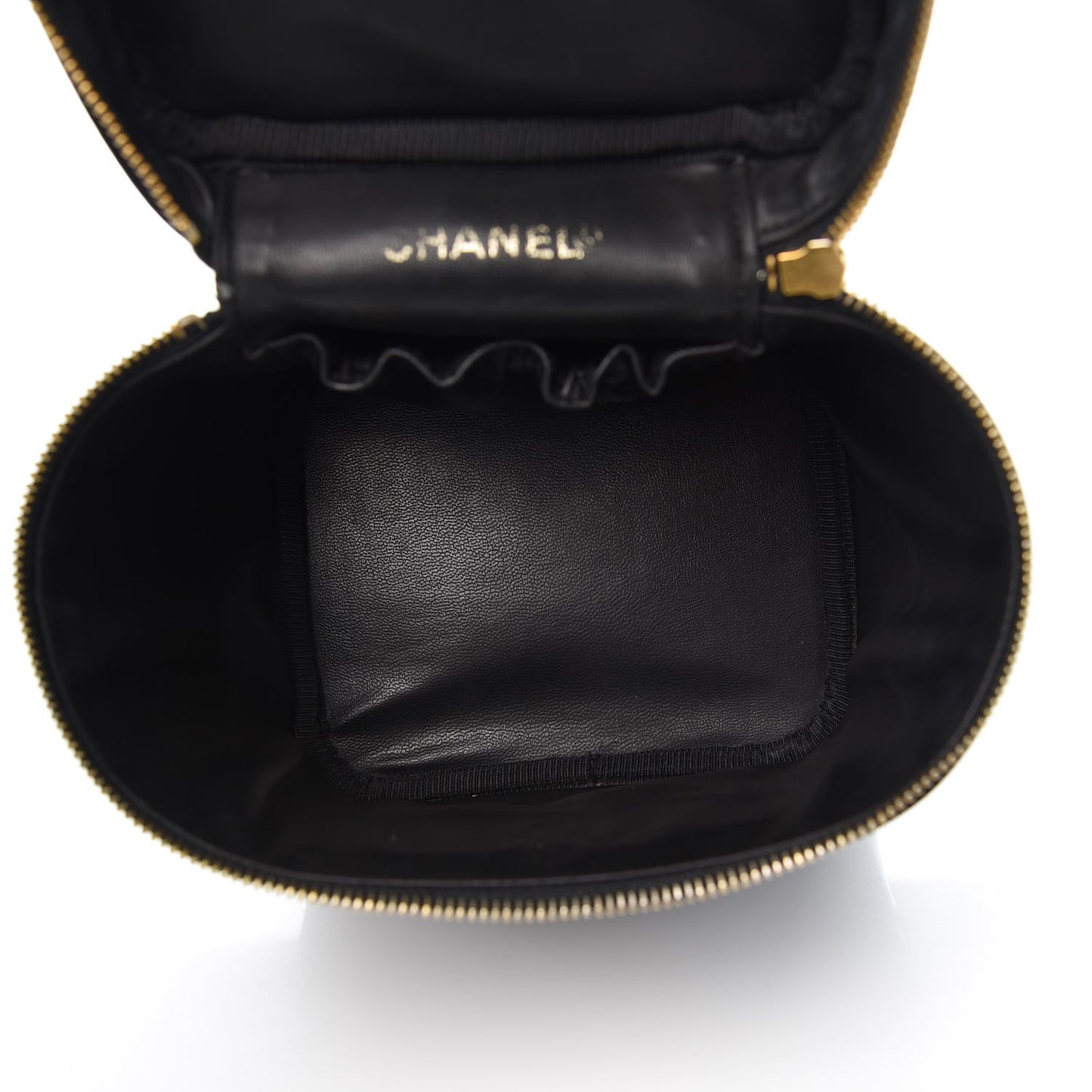 Patent Vanity Cosmetic Case Black