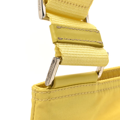 Prada Tessuto Nylon Flat Messenger Bag Light Yellow 10 of 10
