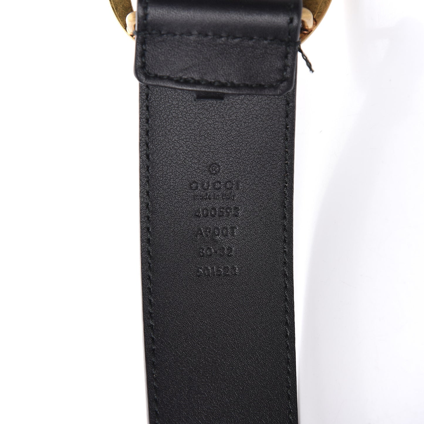 Calfskin Double G 40mm Belt 80 32 Black