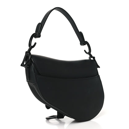 Christian Dior Ultra Matte Calfskin Mini Saddle Bag Black 3 of 11