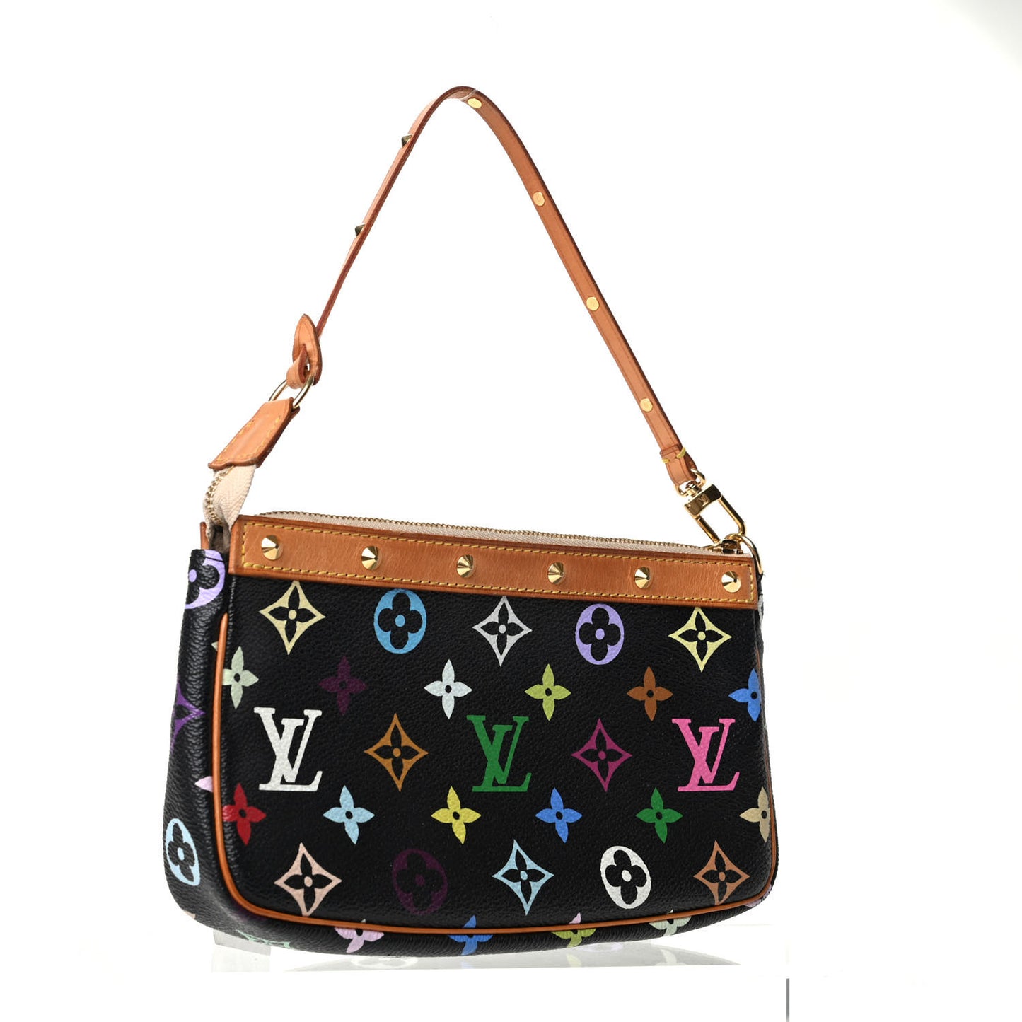 Monogram Multicolor Pochette Accessories Black