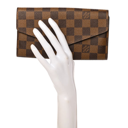 Louis Vuitton Damier Ebene Sarah Wallet NM 2 of 8