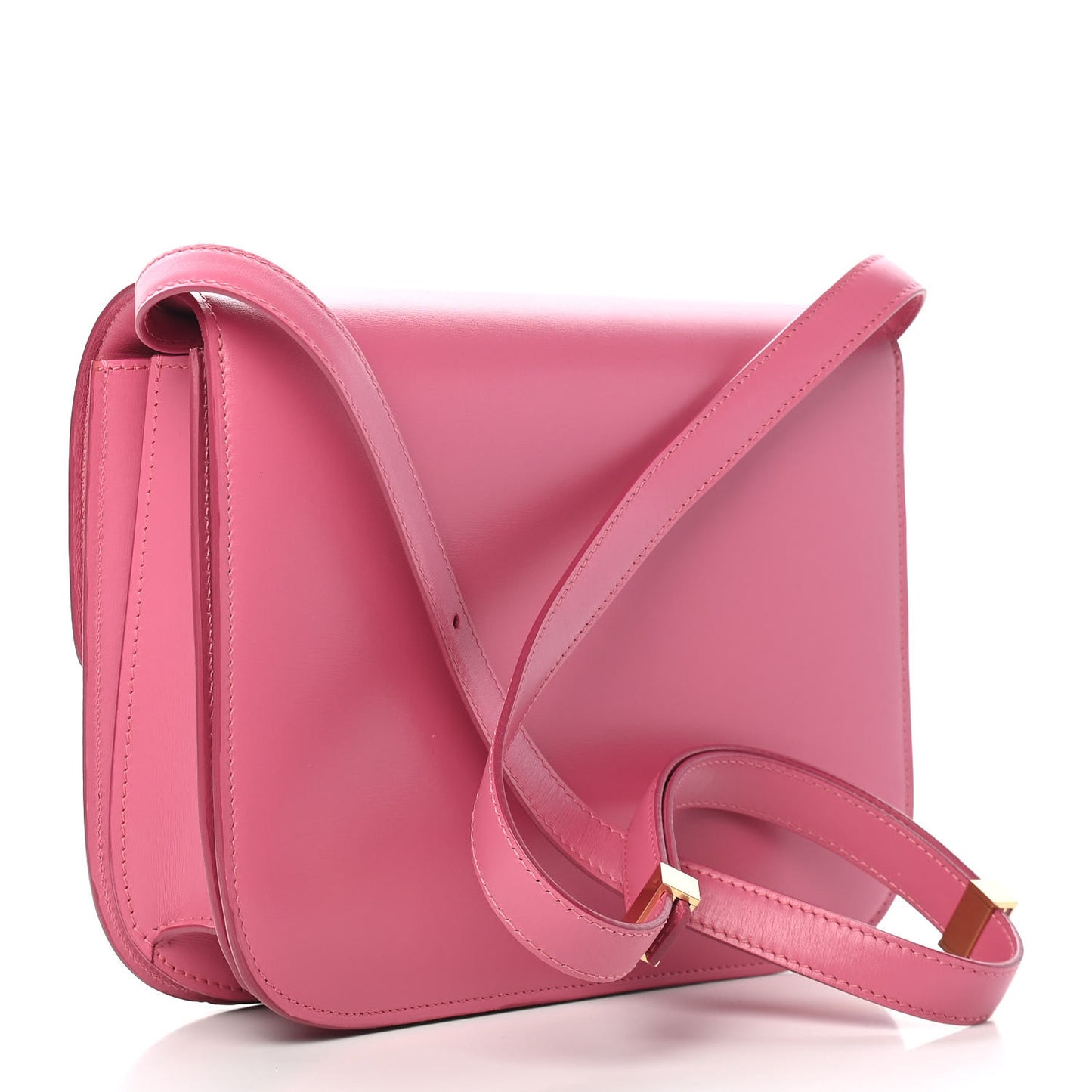 Smooth Calfskin Medium Classic Box Flap Bag Pink