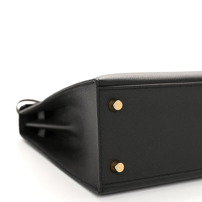 Hermes Epsom Kelly Sellier 25 Black 9 of 13
