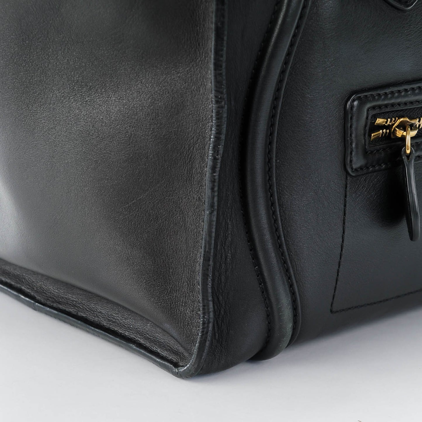 Smooth Calfskin Mini Luggage Black