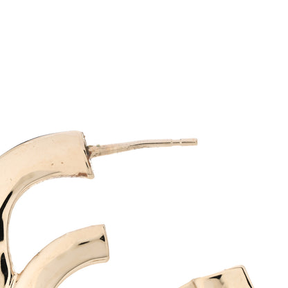 Chanel Metal CC Heart Coco In Love Hoop Earrings Gold 5 of 6