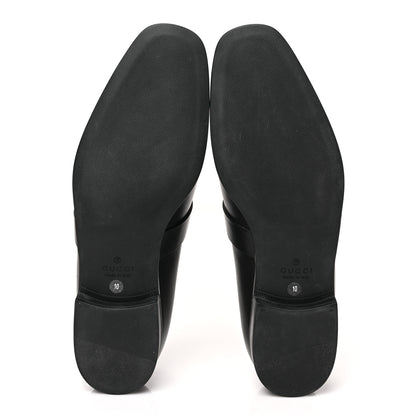 Gucci Calfskin Mens Interlocking GG Loafer 10 Black 5 of 8