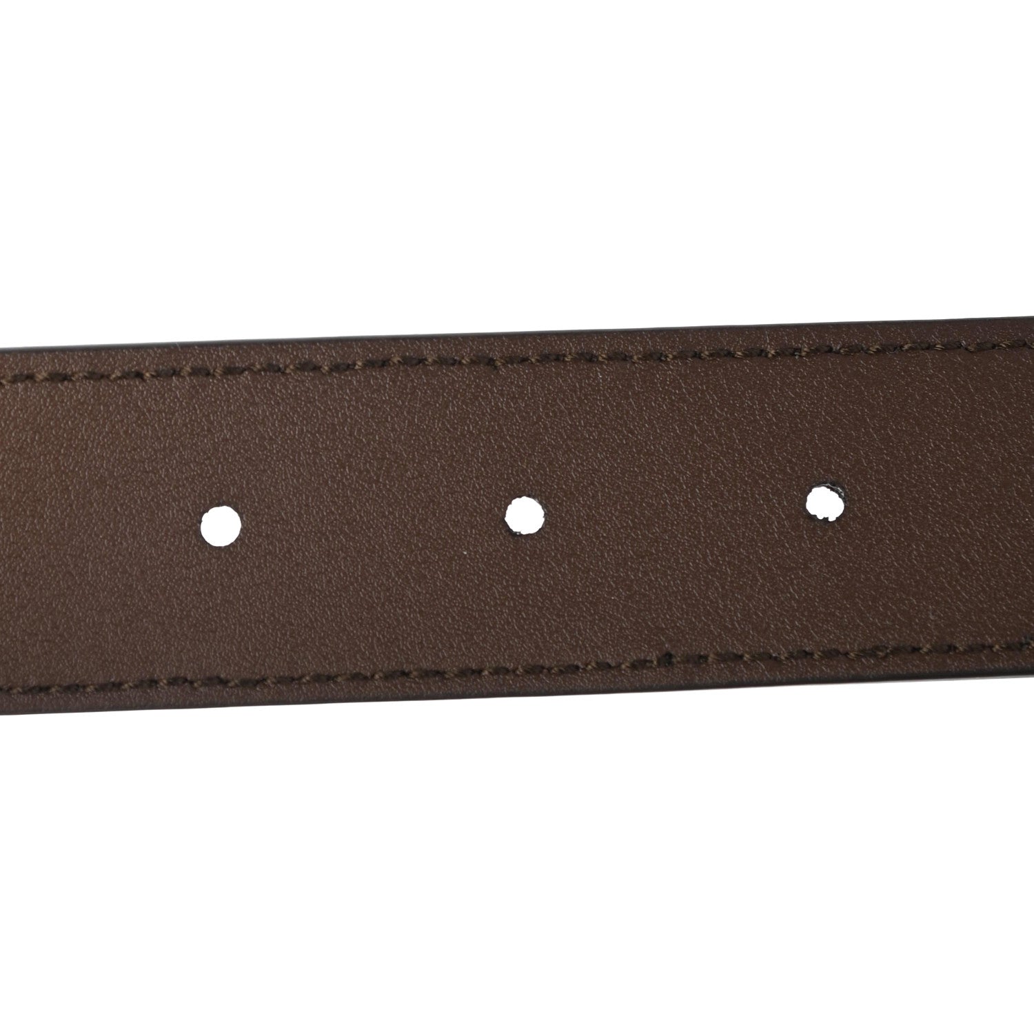 Gucci GG Supreme Monogram Matte Plutone Calfskin Double G 30mm Belt 90 36 Beige Ebony New Acero 4 of 5
