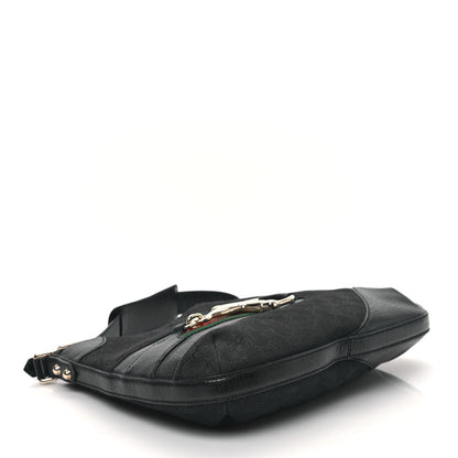 Gucci Monogram Web Hasler Hobo Black 4 of 10