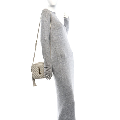 Saint Laurent Calfskin Matelasse Monogram Lou Camera Bag Blanc Vintage 2 of 10