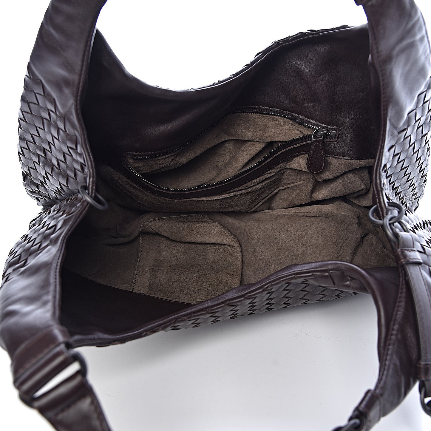 Nappa Intrecciato Medium Campana Ebano