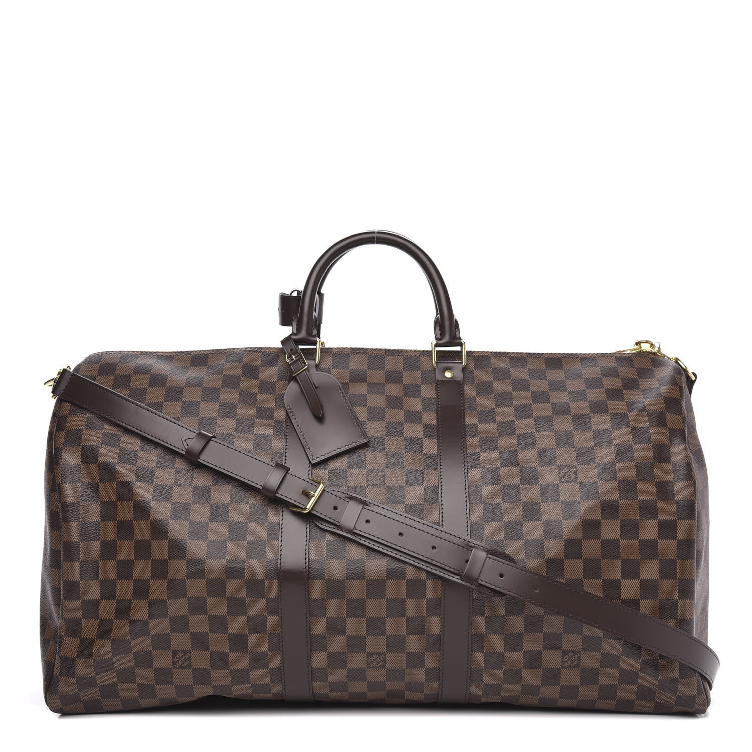 Louis Vuitton Damier Ebene Keepall Bandouliere 55 1 of 11