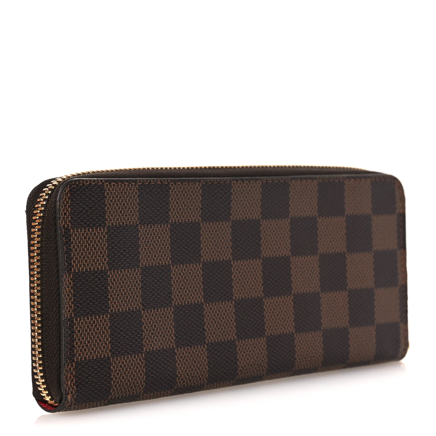 Damier Ebene Clemence Wallet Cherry