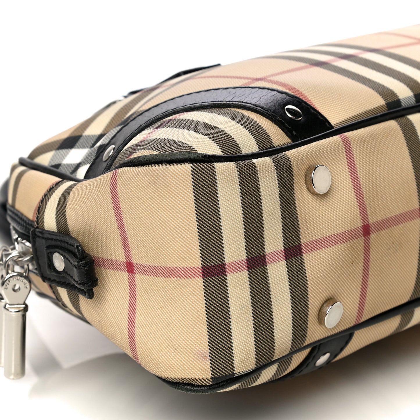 House Check Studded Bowler Black
