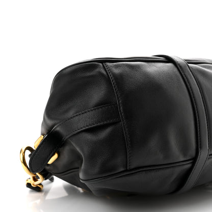 Prada Soft Calf Shopping Satchel Black 10 of 11