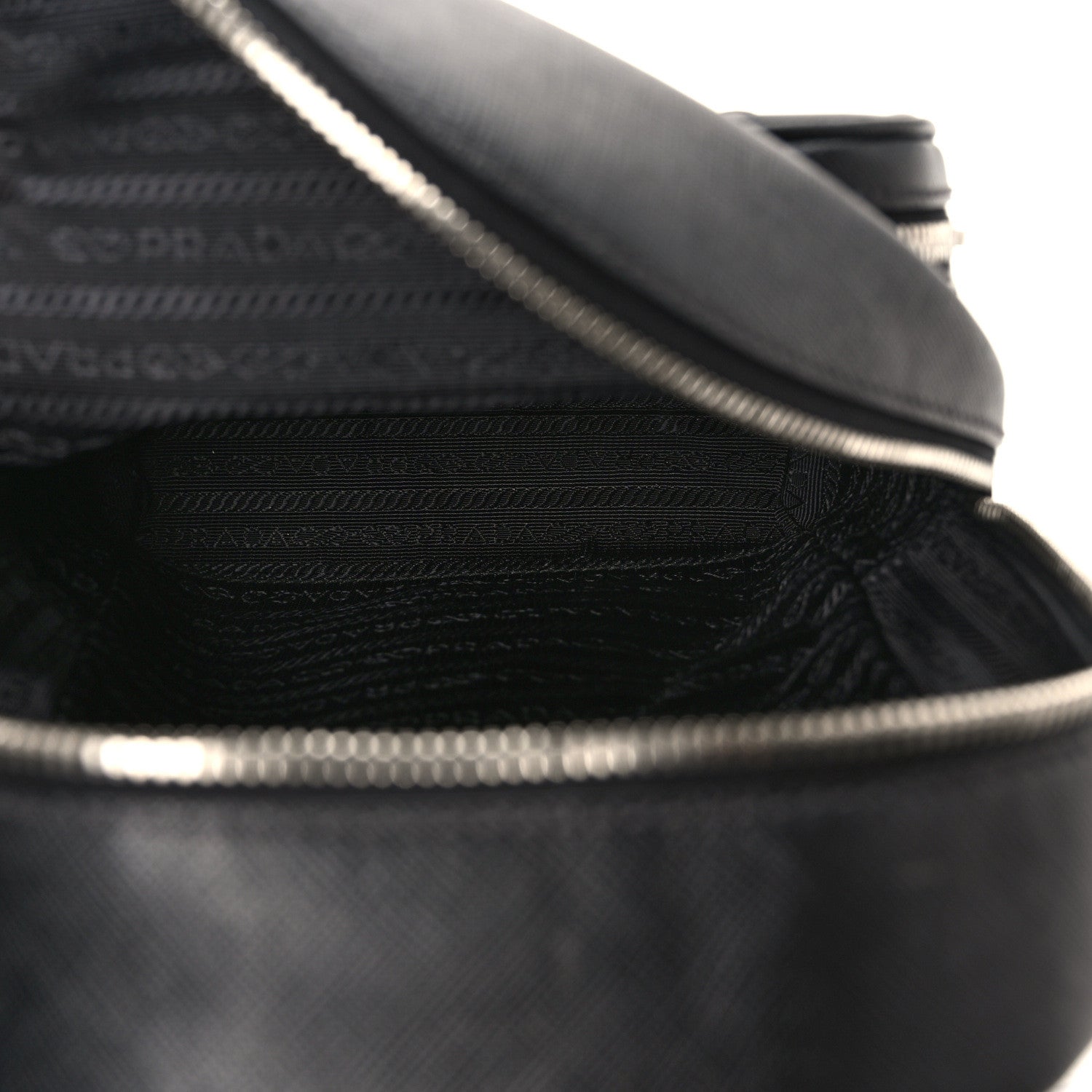 Prada Saffiano Sling Backpack Black 5 of 9