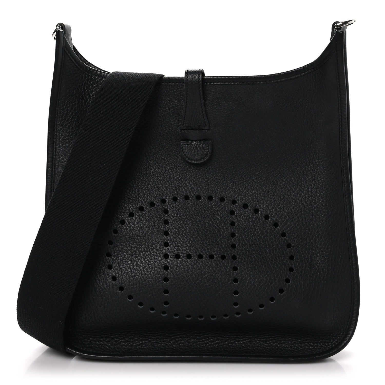 Hermes Taurillon Clemence Evelyne PM Black 1 of 11