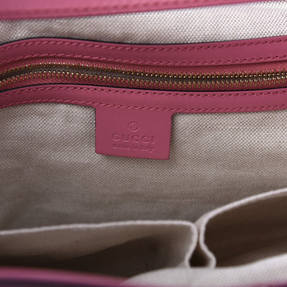 Gucci Denim Calfskin Denim Tote Pink 9 of 12