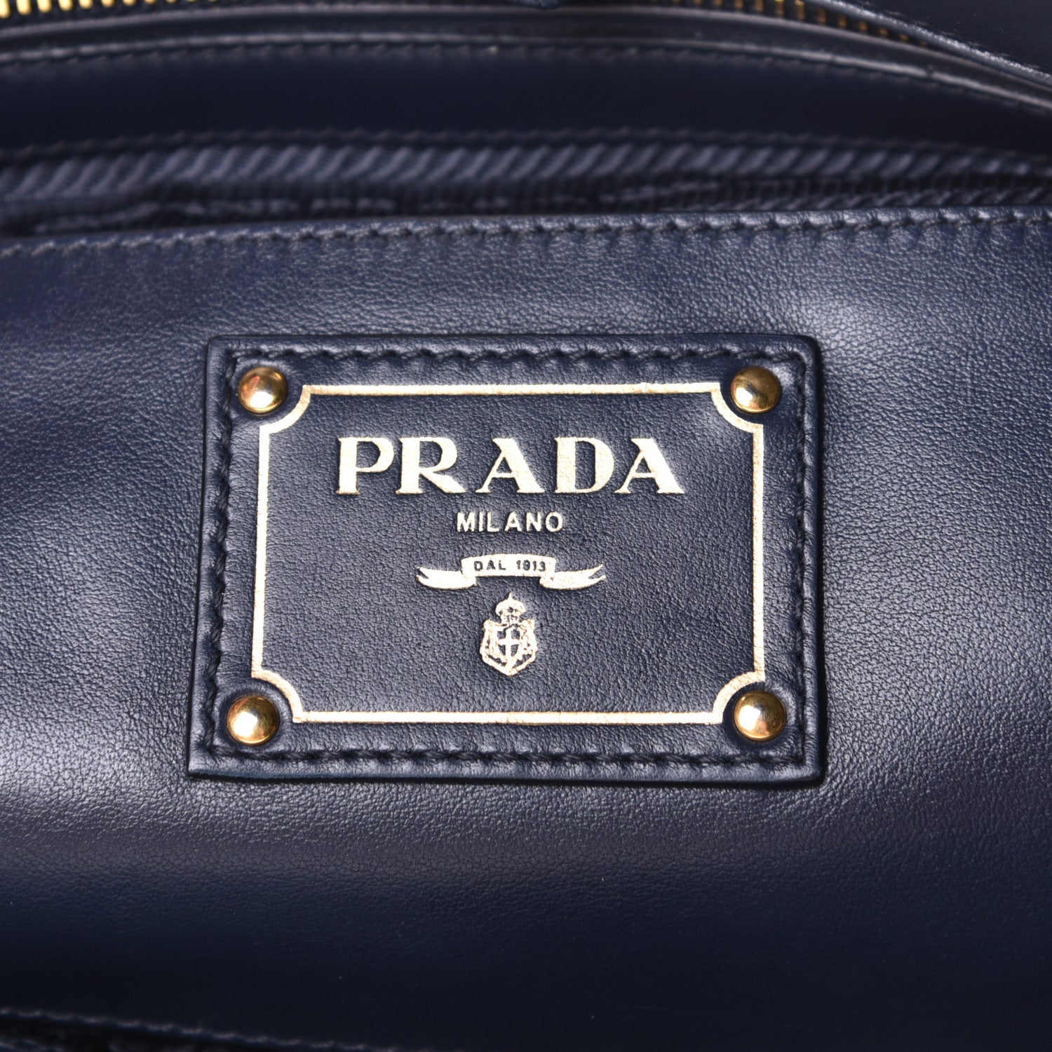 Prada Glace Calfskin Shopping Tote Baltico 5 of 6