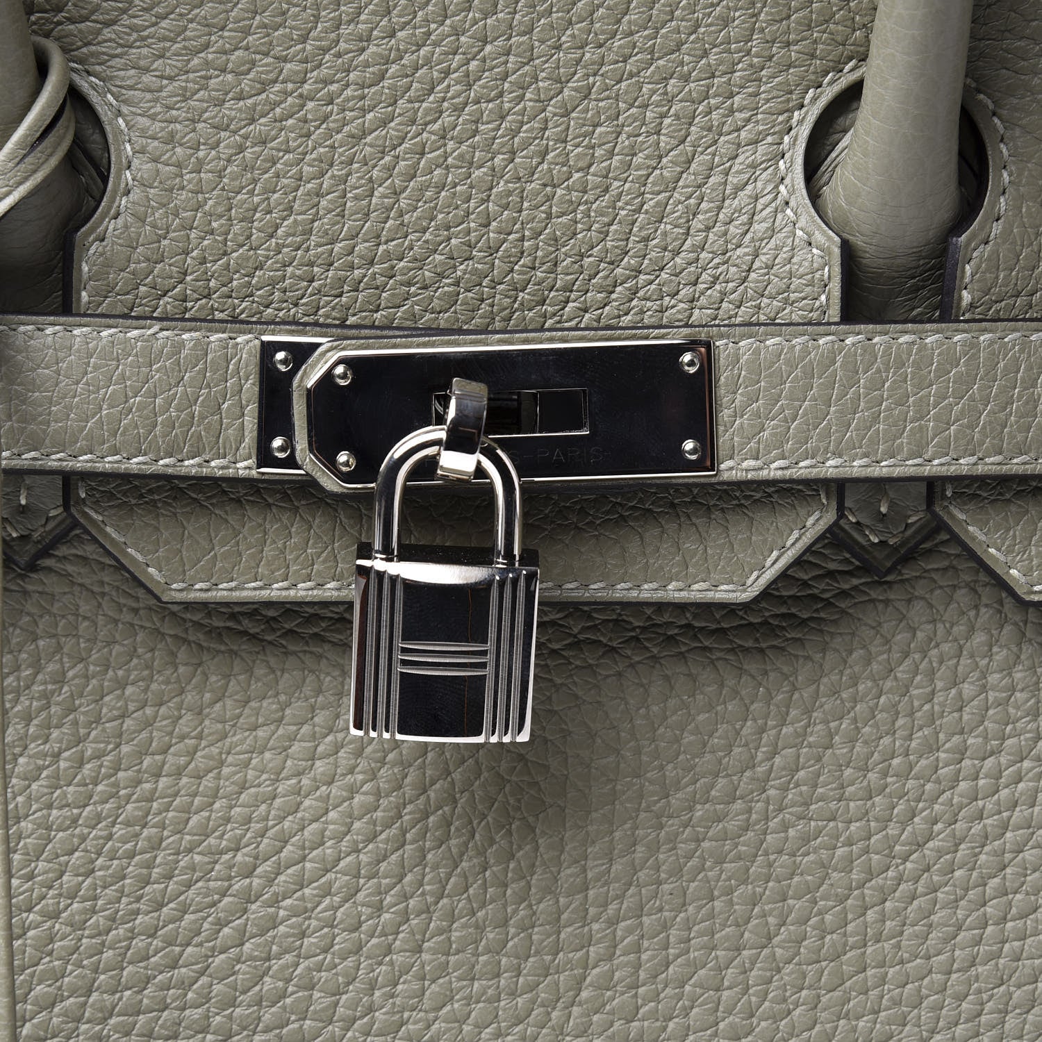 Hermes Taurillon Clemence Birkin 30 Sauge 10 of 11