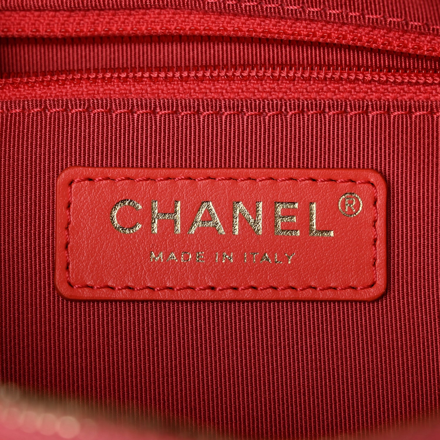 Chanel Goatskin Quilted Tri-Color In & Out Waist Bag Orange Green Pink 6 of 10