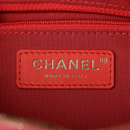 Chanel Goatskin Quilted Tri-Color In & Out Waist Bag Orange Green Pink 6 of 10