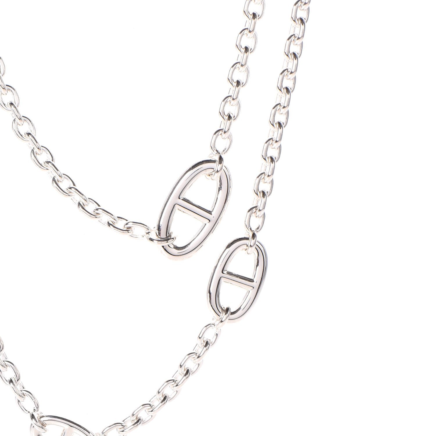 Hermes Sterling Silver Farandole Necklace 120 4 of 9