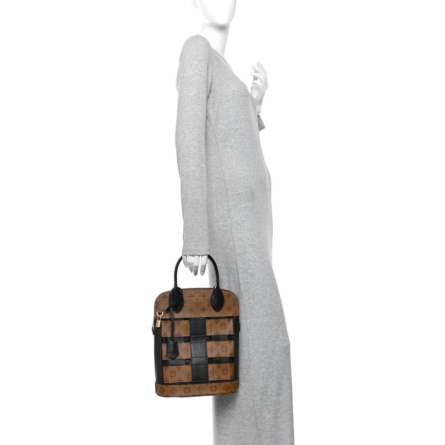Louis Vuitton Reverse Monogram Tressage Tote 2 of 9