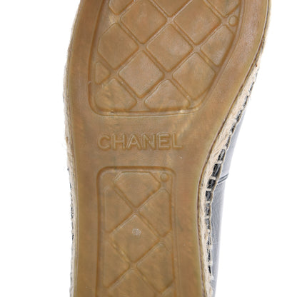 Chanel Lambskin CC Espadrilles 36 Black 7 of 10
