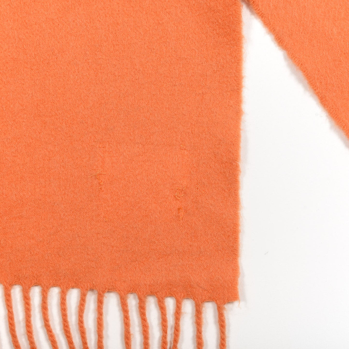 Cashmere Fringe Scarf Orange