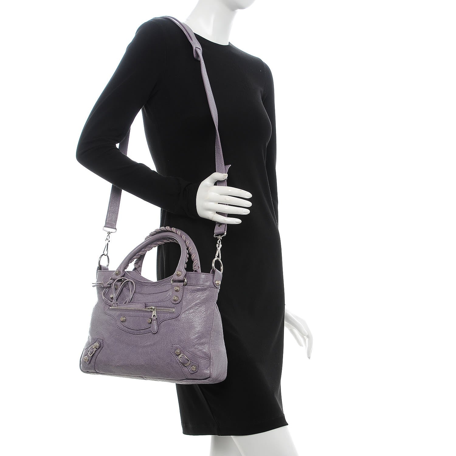 Balenciaga Agneau Giant 12 Silver Hardware Town Glycine 2 of 8