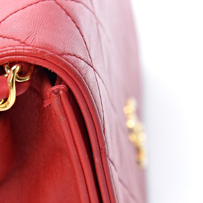 Chanel Lambskin Quilted Mini Flap Red 16 of 16