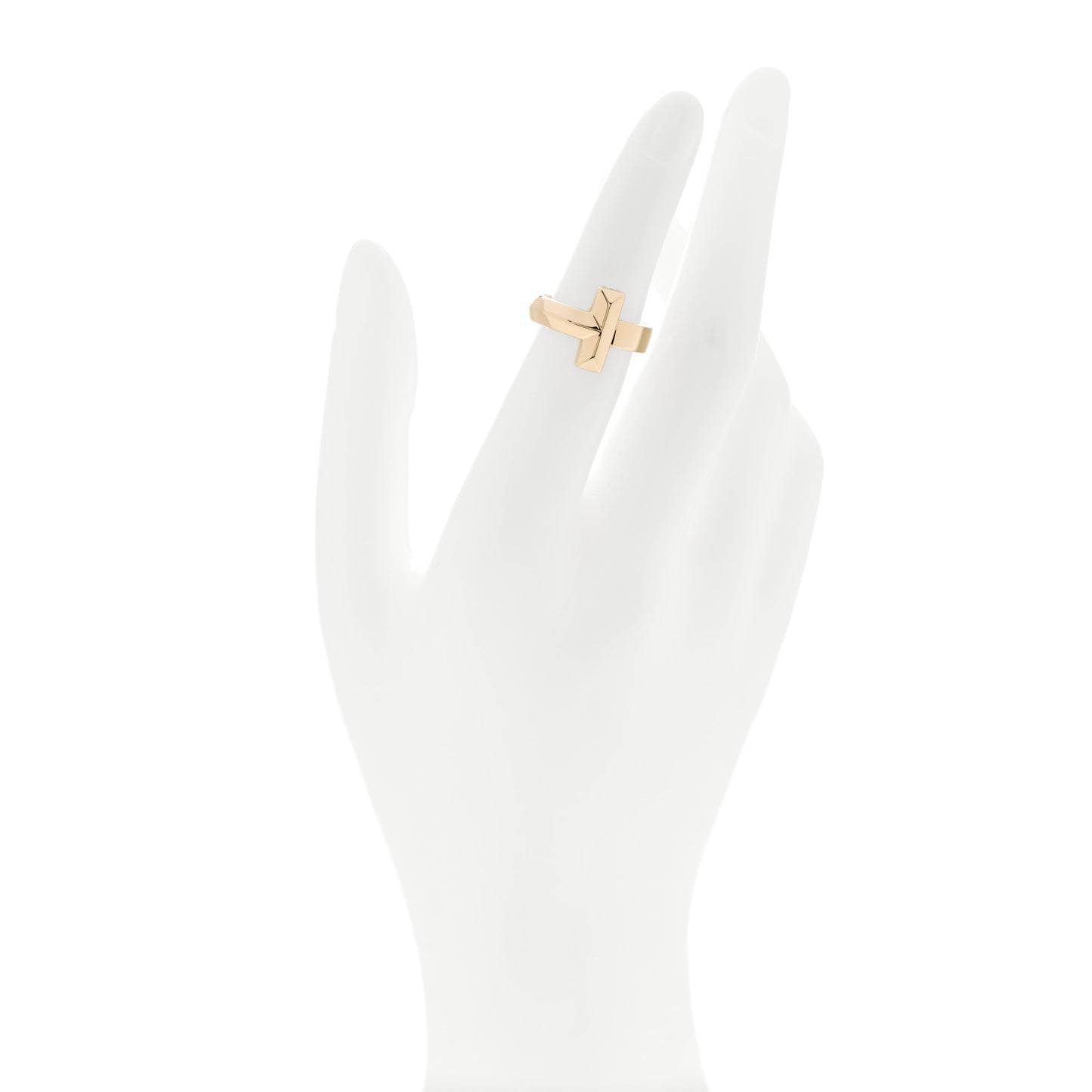 18K Yellow Gold 4.5mm T T1 Ring 49 4.75
