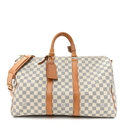 Louis Vuitton Damier Azur Keepall Bandouliere 45 1 of 22