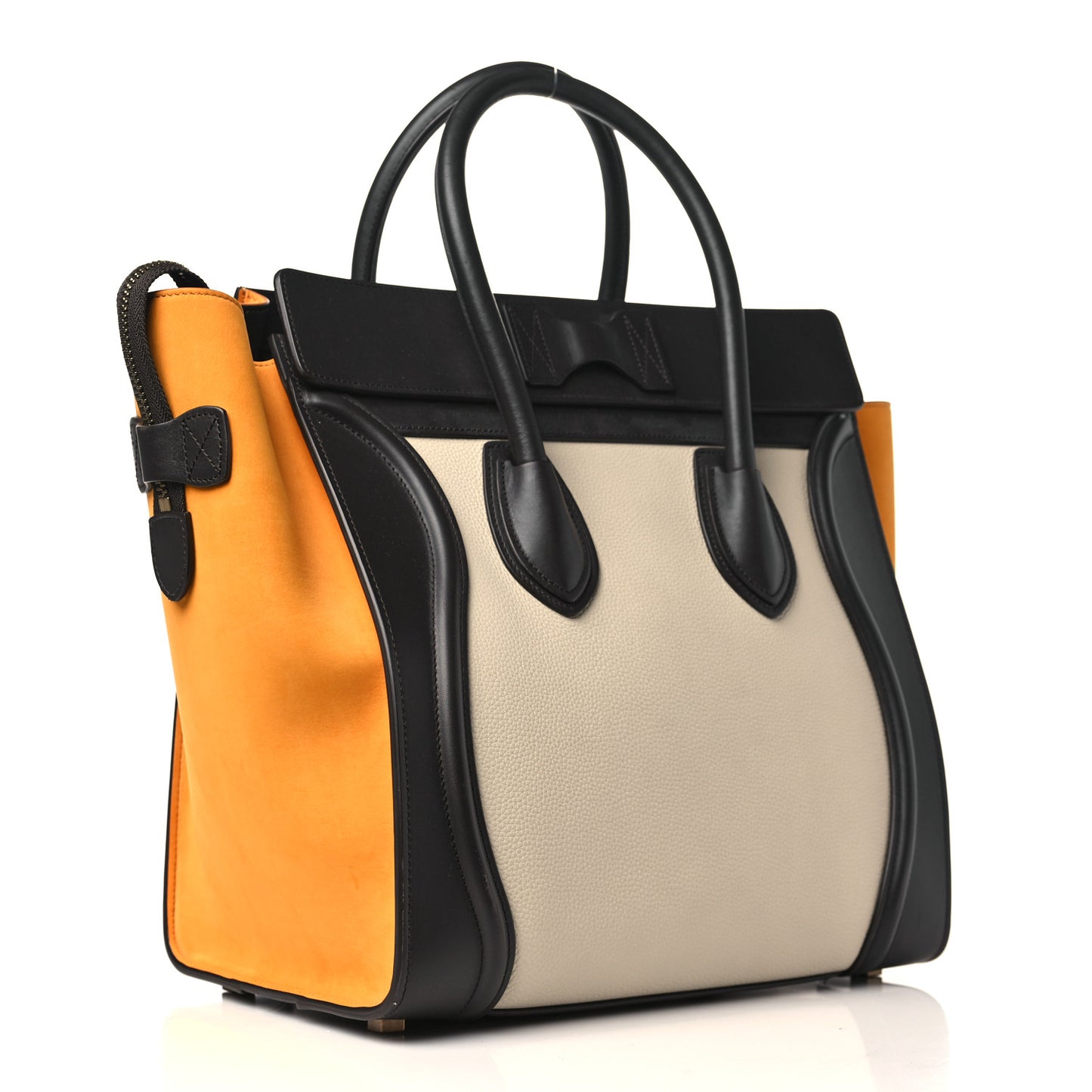 Drummed Calfskin Nubuck Mini Tri-Color Luggage Chalk