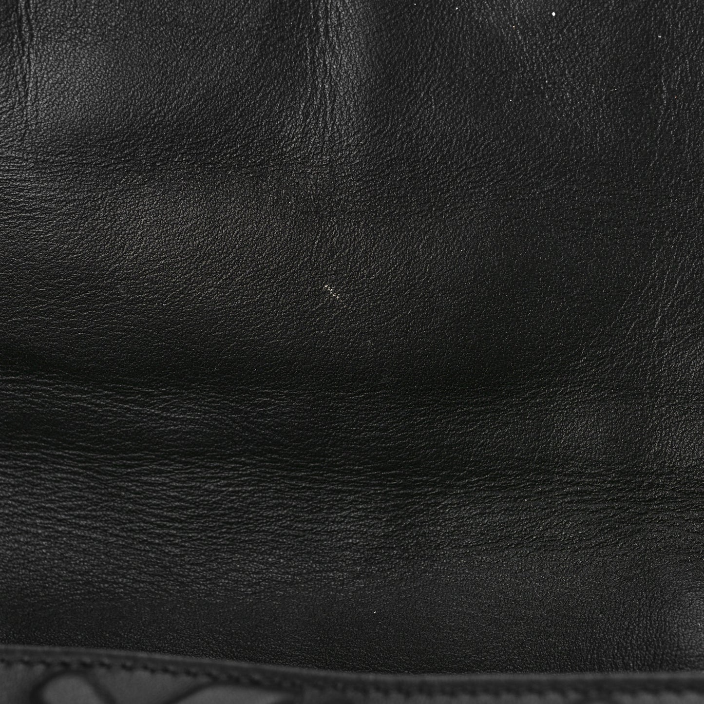Nappa FF 1974 Embossed Large Baguette Black