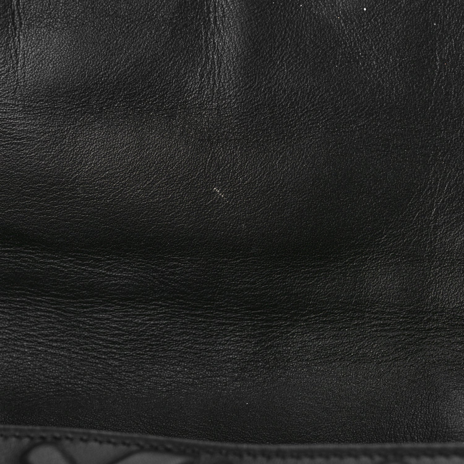 Fendi Nappa FF 1974 Embossed Large Baguette Black 7 of 9
